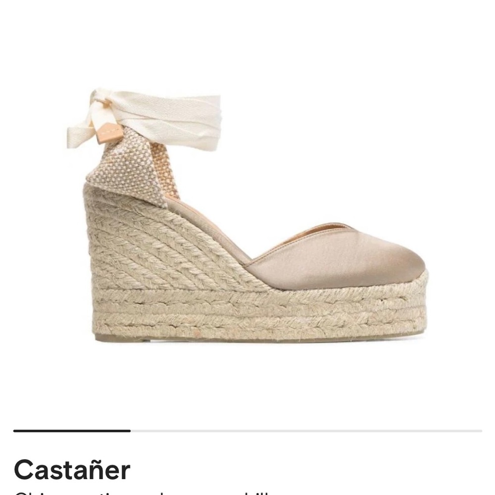 Castañer
Chiara satin wedge espadrilles
